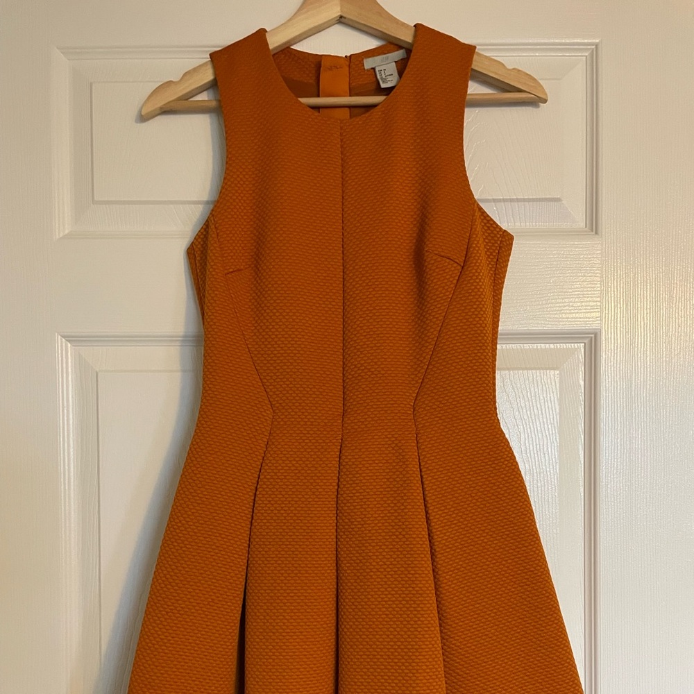 Burnt orange H&M dress